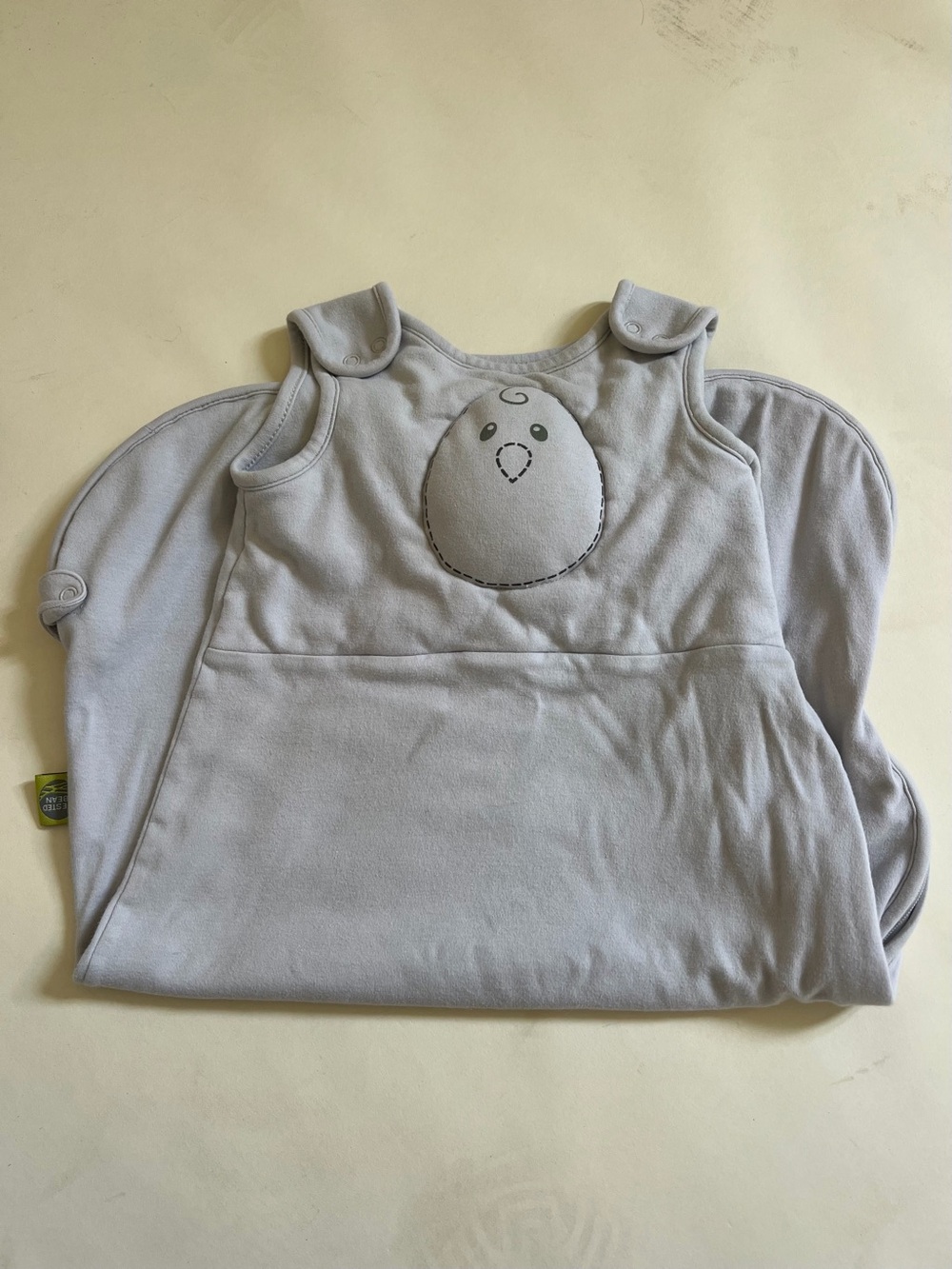 Nested Bean Light Gray weighted sleep sack